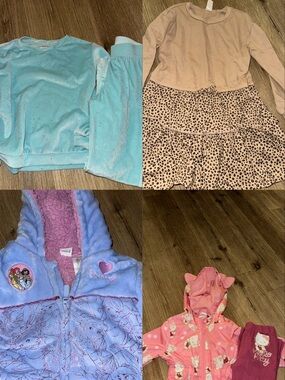 Bundle of Little girls clothes 4 outfits size 6 Disney hello kitty